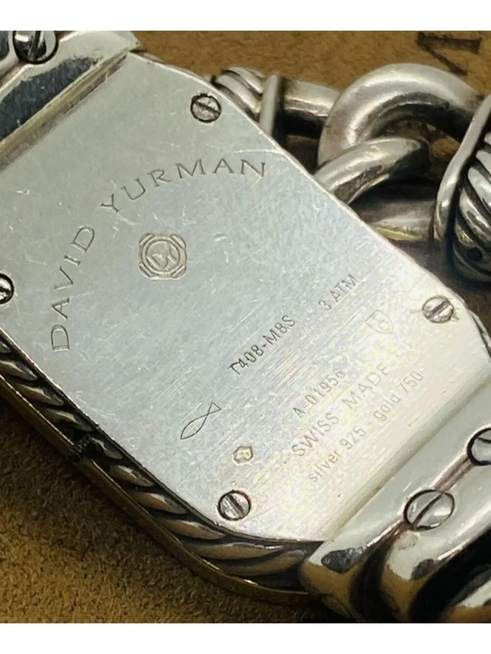 David Yurman Madison Sterling Silver 925 and 18K Watch 6.75